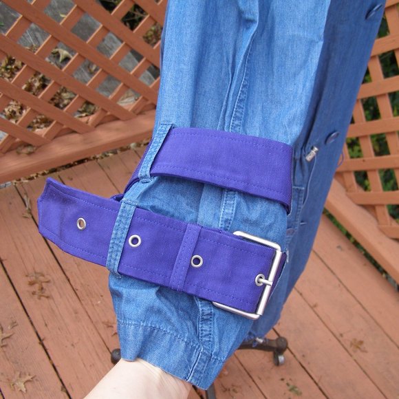 Size M/L ACNE Studios Double breasted Denim Trench coat - Picture 5 of 13